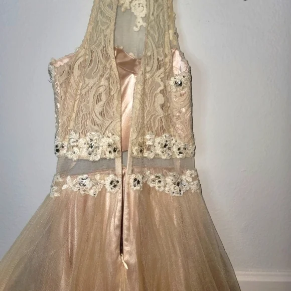 Dancing Queen Whimsical Romantic Lace & Tulle Embroidered Dress Size XS - Picture 8 of 12